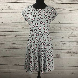 Cat & Jack Leopard Print Fit & Flare T-shirt Dress
